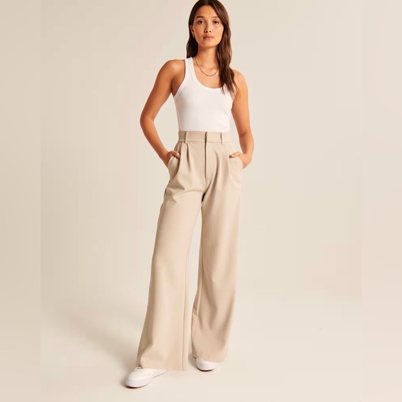 Abercrombie & Fitch Pants - Abercrombie & Fitch Tailored Wide Leg Pants